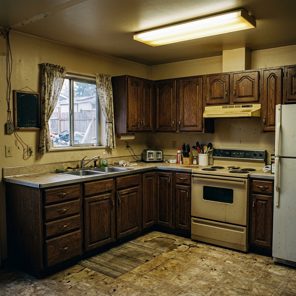 Modern Kitchen & Main Floor Refresh Before